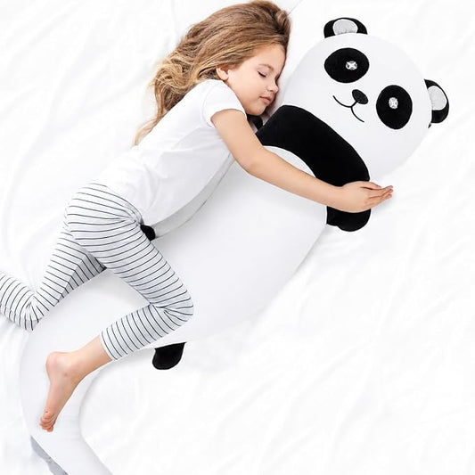 Tianmihou 48 inch Giant Panda Plush Stuffed Animal, Big Bear Glow in The Dark Fluorescent Plushies Pillow Toy, Jumbo Cute Panda Body Pillow Gifts for Kids Adults, Birthday