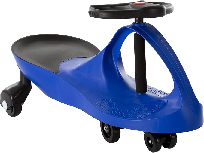 Wiggle Car - Ride on Toy for Ages 3 and Up - Toddler Ride on Toys with no Batteries, Gears, or Pedals Just Twist, Wiggle, and Go by Lil’ Rider (Blue)