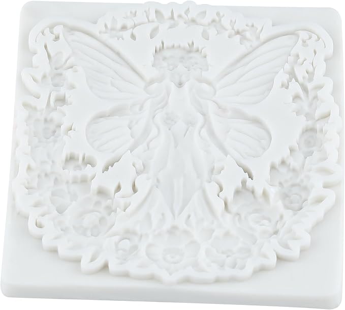 Flower Fairy Polymer Clay Molds Butterfly Fairy Flower Garland Silicone Mold for DIY Crafts Epoxy Resin Casting Polymer Clay Tools Craft Air Dry Jewelry Making