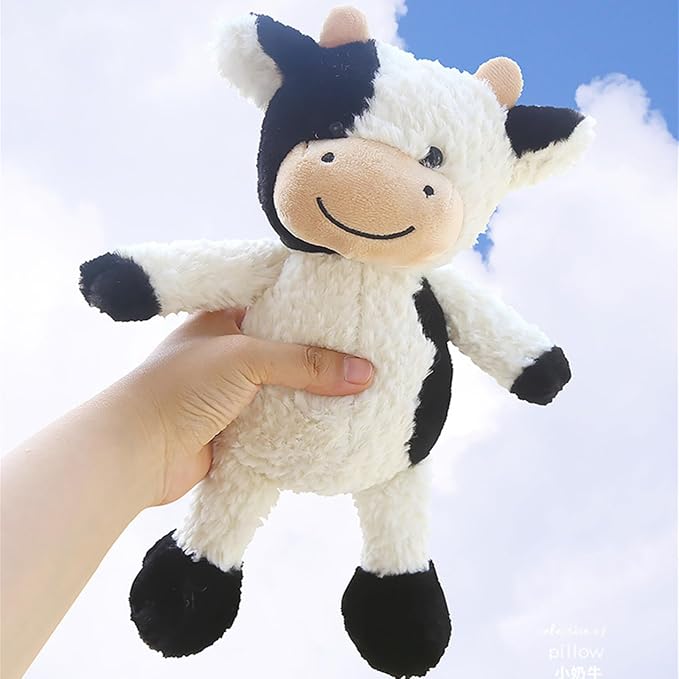BSVOME 11.8 inches Cow Stuffed Animal Soft Plush Cute Cow Doll for Boys Girls