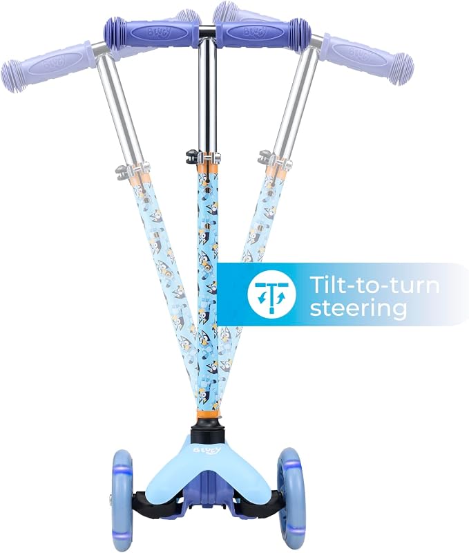 Kick Scooter for Kids, 3 Wheel Self Balancing, Light Up LED Wheels