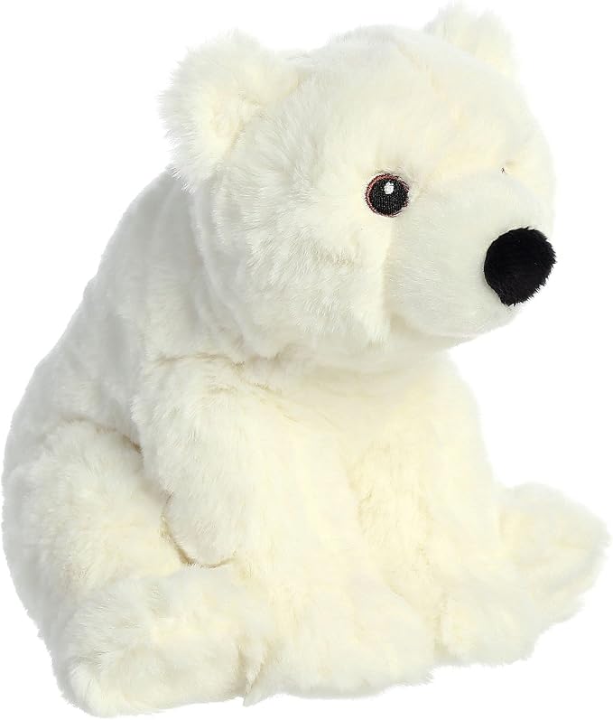 Aurora® Responsibly Made Eco Nation™ Polar Bear Stuffed Animal - Ideal for Playtime Adventures - Perfect for Birthdays or Just Because - White 7.5 Inches