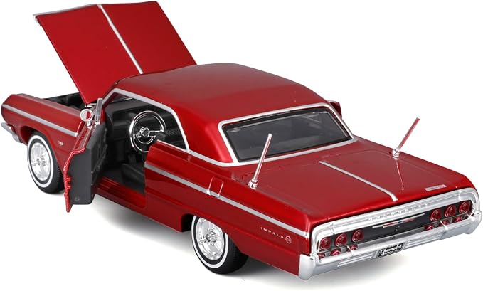 Maisto 1:24 Assembly Line 1964 Chevrolet Impala SS, Metallic Red