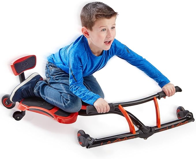 YBIKE Leap Self Propelled Ride On Drifting Racer Riding Toy for Boys and Girls Ages 4 – 9 - Red