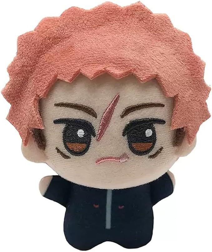 JJK Soft Figure Itadori Yuji Keychain Fushiguro Megumi Pillow, Mini Anime Naoya Zenin Throw Pillow Pendant Charm Decoration Birthday Gifts 5.12''