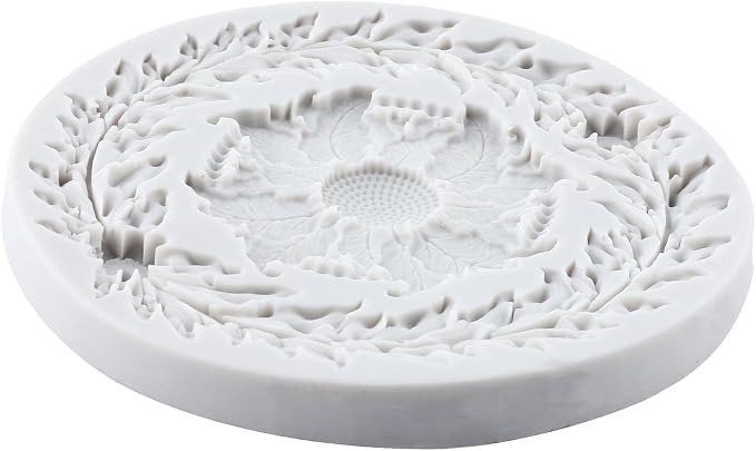 Baroque Style Polymer Clay Mold Baroque Relief Flower Silicone Molds Embossed Flower Mold for DIY Craft Epoxy Resin Casting Polymer Clay Tools Crafts Air Dry Jewelry Making