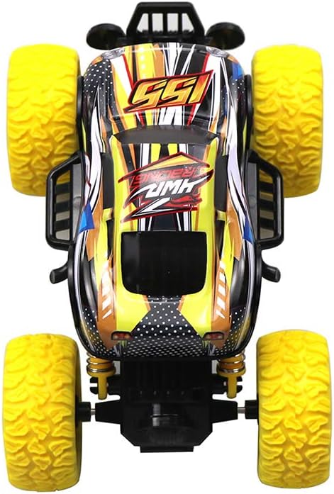 Toy Trucks for Boys Pull Back Cars for Toddlers, Alloy Toy Car Educational Toy Monster Trucks Inertia Car Toy for Boys Girls Toddler (Yellow)