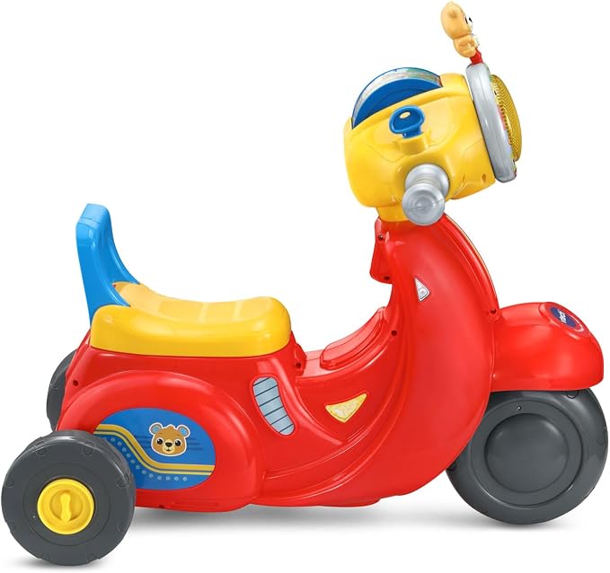 VTech 2-in-1 Map and Go Scooter for Toddlers, Red