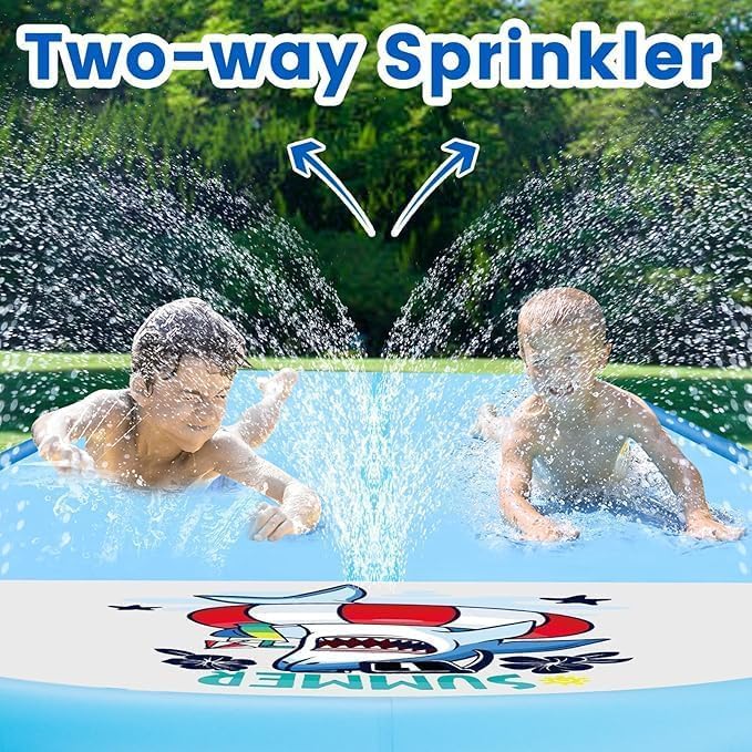 30ft Slip Splash and Slide, Heavy Duty Lawn Water Slide, Extra Long Slip Water Slides with 2 Bodyboards for Kids Adults Summer Toy with Sprinkler, Sports Outdoor Garden Backyard
