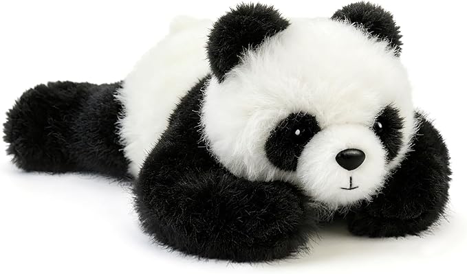 PEACH CAT Panda Stuffed Animal Cute Plushies Small Plush Toys Gifts for Kids Black and White