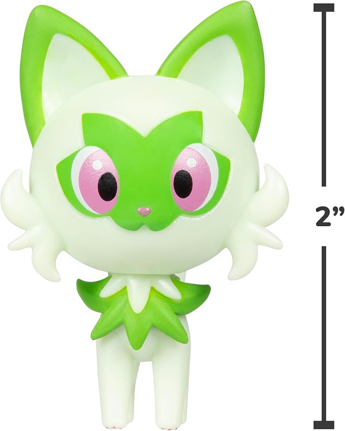 Pokemon Battle Figure 2 Pack - 2-Inch Sprigatito and 4.5-Inch Snorlax Battle Ready Figures