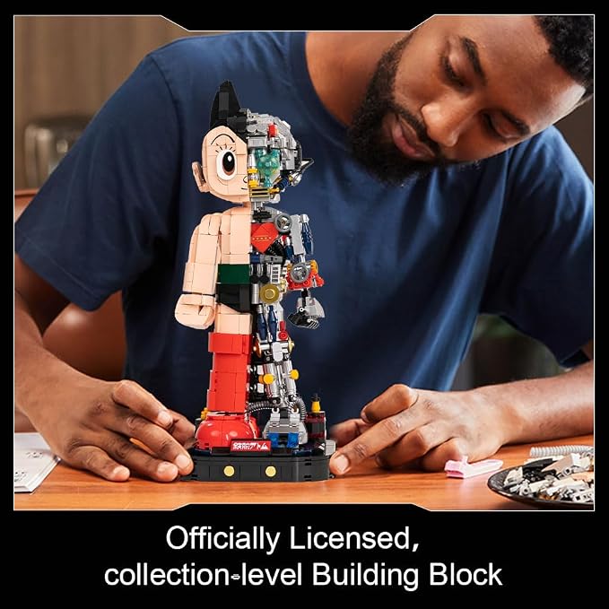 PANTASY Astro Boy Building Set Mechanical Clear Ver – Official Licensed Classic Anime Figure Brick Model, Collectible Robot Display Toy for Adults and Fans, Creative Construction Kit
