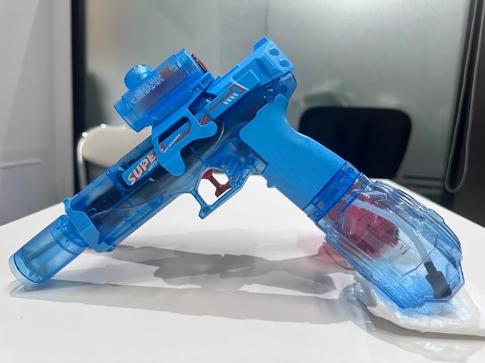 Electric Water Gun for Adults Kids 2 Pack,Automatic Watergun,Ultimate Party Beach Toy Fun Gift for Toddler,Summer Pool Game,Long Range,Rechargeable,Splashy Blaster Electric Water Guns(Pistol,Red+Blue)
