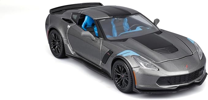 Maisto 1:24 Assembly Line 2017 Chevrolet Corvette Grand Sport - Grey