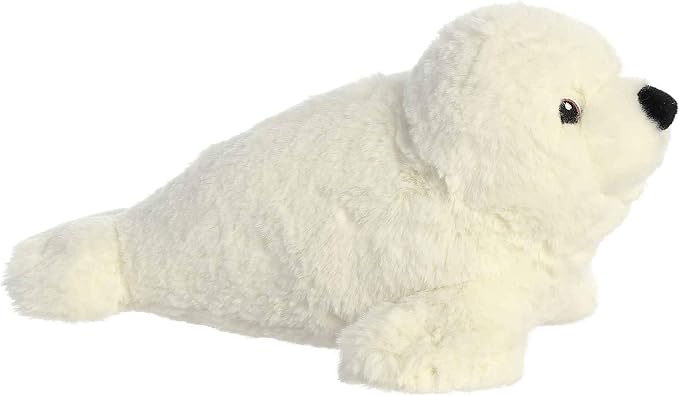 Aurora® Responsibly Made Eco Nation™ Seal Stuffed Animal - Ideal for Playtime Adventures - Perfect for Birthdays or Just Because - White 12 Inches