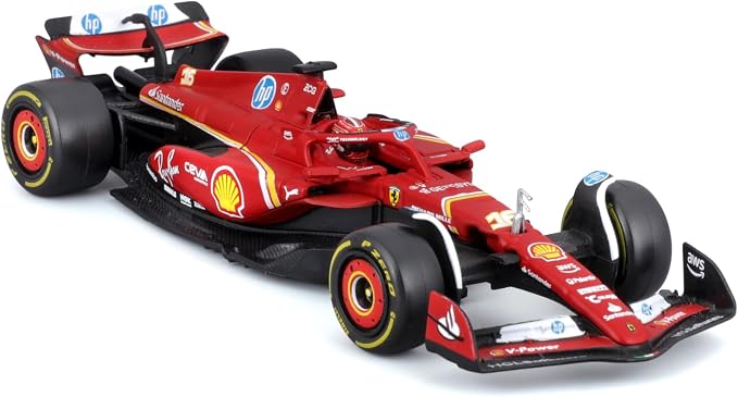 Bburago 1:43 Scale Die-Cast Ferrari SF-24 with Helmet (2024), Leclerc #16