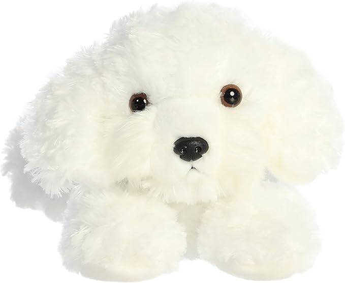 Aurora® Adorable Flopsie™ Bonita™ Stuffed Animal - Playful Ease - Timeless Companions - White 12 Inches