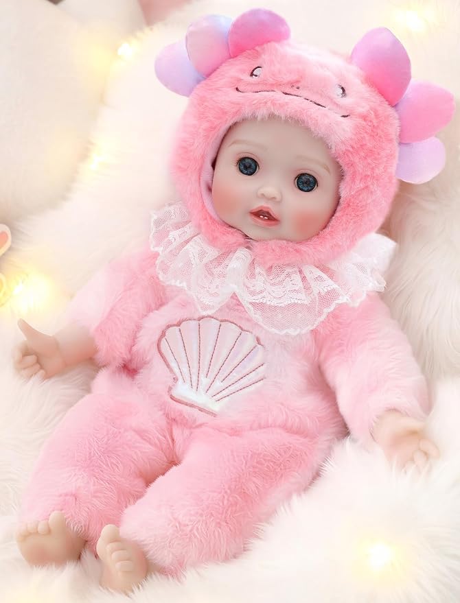 Baby Doll, 15 Inch Realistic Soft Body Baby Doll Real Life Baby Dolls with Accessories, for 3+ Year Old Girls, Pretend Play, Collection, Gift-Ready (Pink)