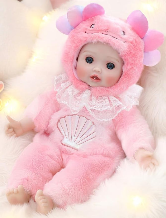 Baby Doll, 15 Inch Realistic Soft Body Baby Doll Real Life Baby Dolls with Accessories, for 3+ Year Old Girls, Pretend Play, Collection, Gift-Ready (Pink)