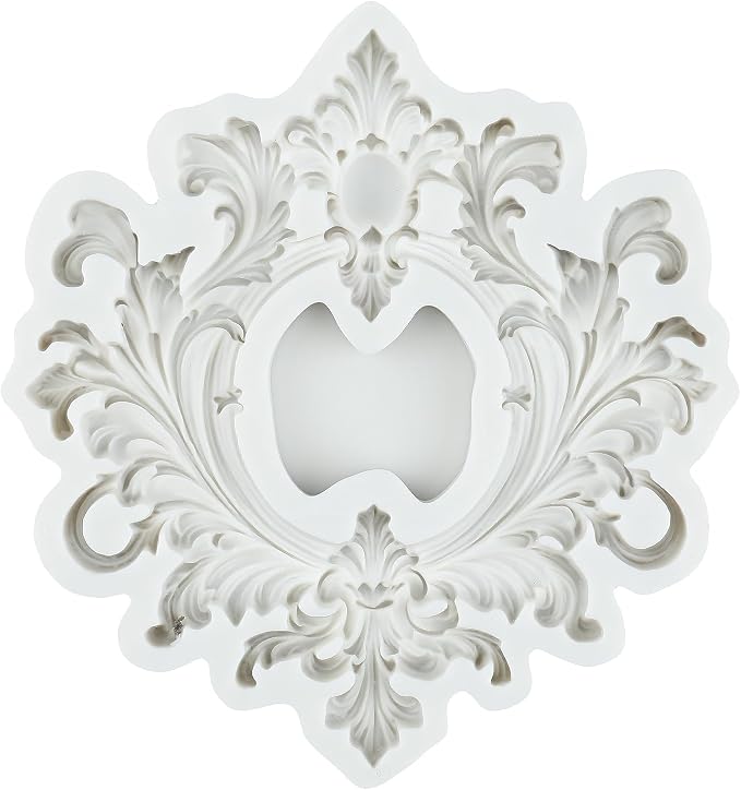 Vintage Photo Frame Polymer Clay Molds Baroque Picture Frame Silicone Mold Baroque Frame Mold for Jewelry Making Epoxy Resin Casting Air Dry Polymer Clay Craft