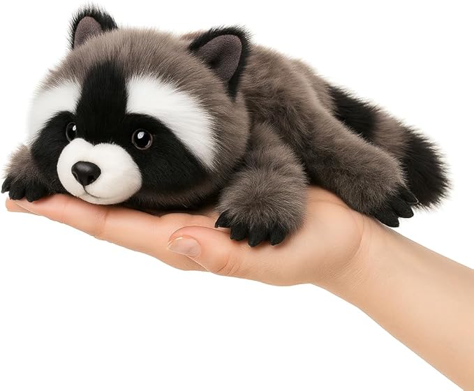 Adorable Raccoon Stuffed Animal Soft Raccoon Plush Toy Cute Birthday Gifts for Boys Girls Kids Toddlers