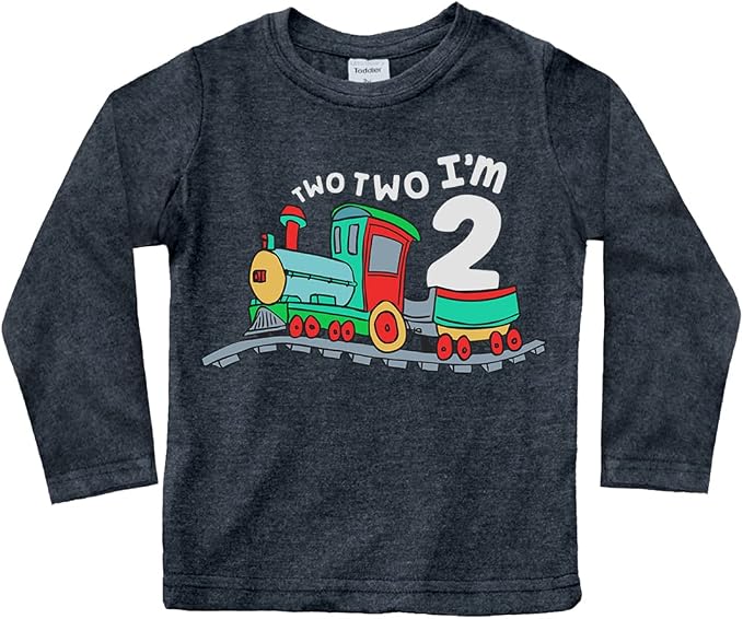 Unordinary Toddler 2nd Birthday Shirt boy Chugga Chugga Two Two Train im 2 Years Old Second Birthday Tshirt
