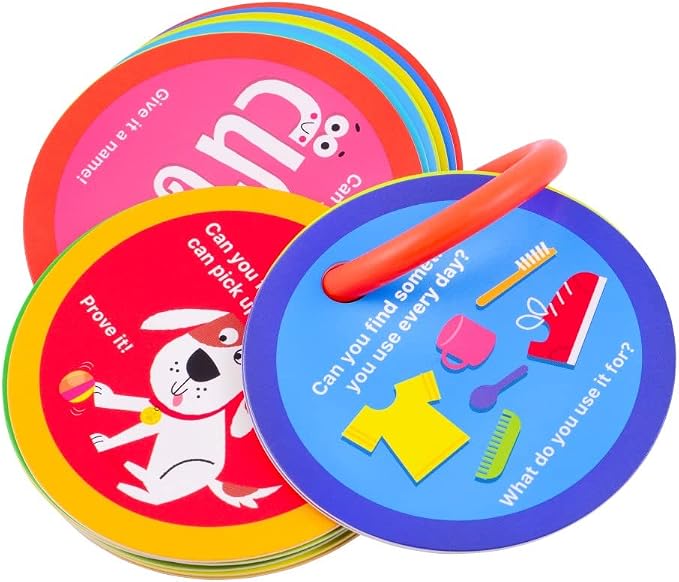 MOLLYBEE KIDS Preschool Indoor Scavenger Hunt Cards at Home, Gifts for Ages 3, 4