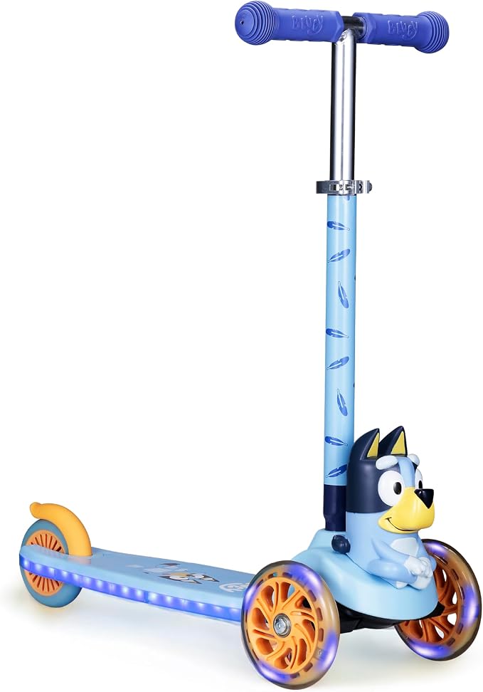 Kick Scooter for Kids, 3 Wheel Self Balancing, Light Up LED Wheels