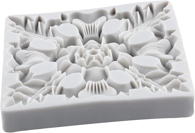 Baroque Polymer Clay Mold Baroque Relief Flower Silicone Molds for DIY Craft Epoxy Resin Casting Polymer Clay Tools Crafts Air Dry Jewelry Making