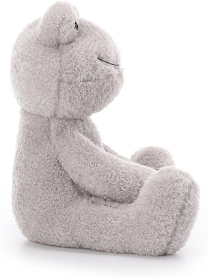 Apricot Lamb Grey Velvet Frog Stuffed Animals for Kids, Soft Cute Plush Toys for Baby Girl and Boy, 9 Inches