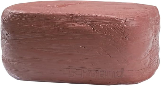 ReArt Natural Air-Dry Clay 5lbs, Terracotta for Sculpting, Wheel Throwing, Hand Building, All-Purpose Modeling Clay