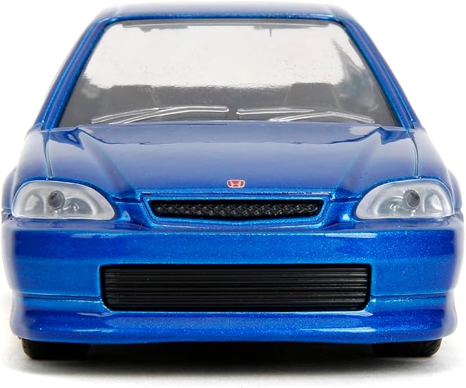 Jada Toys Sonic the Hedgehog with 1997 Honda Civic Type-R Die-Cast Car – 1:32 Scale, Highly Detailed Collectible Model with Sonic Figure, for Ages 8+