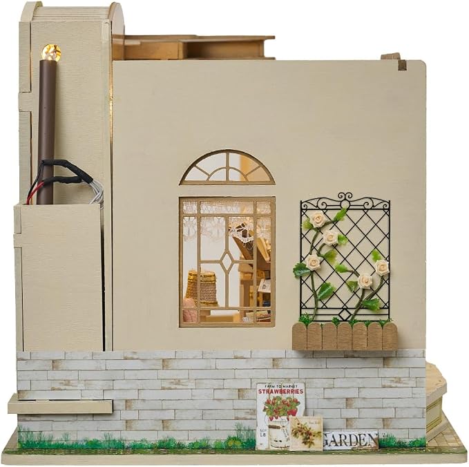 CUTEROOM DIY Miniature House Building Kit, Dollhouse Kit for Adults, Realistic Mini House Building Model Kit, Creative Crafts Home Decor Gift - Vitrine's Tale