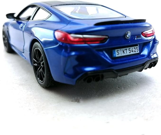 KiNSMART BMW M8 Competition 1:36 Scale 5" Die Cast Metal Model Toy Super Car w/Pullback Action (Blue)