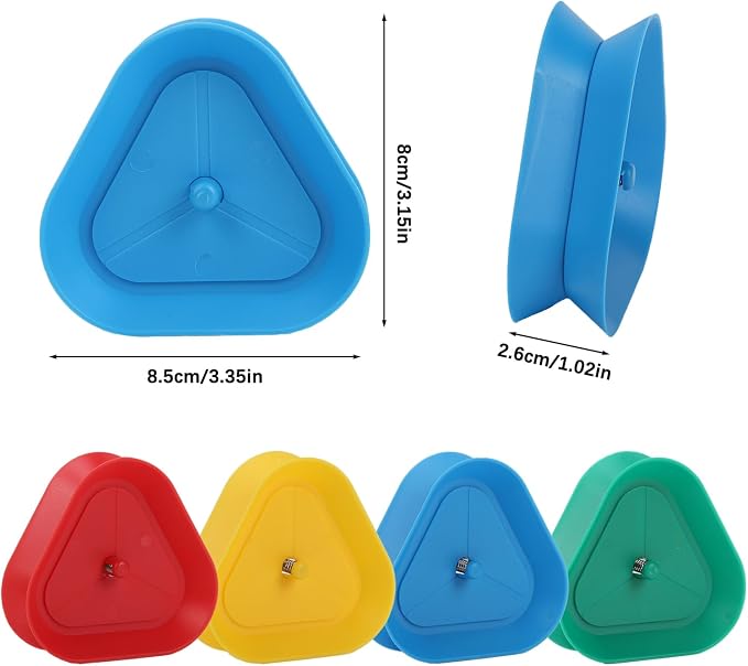 4 Pack Triangle Shaped Hands-Free Playing Card Holder for Kids,Playing Card Games Holder,Adults,Poker Parties,Family Card Game Nights&Classroom Activities (4pack)