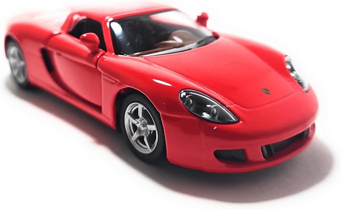 KiNSMART - Porsche Carrera GT Red 5" 1:36 Scale Die Cast Metal Model Toy Super Sports Car