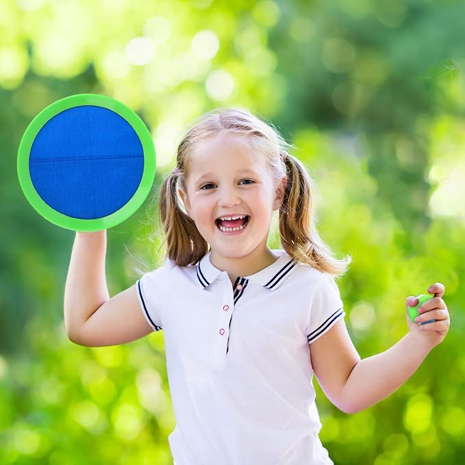 Upgraded Toss and Catch Ball Game Set, Beach Pool Toys Outdoor Games for Kids Toys, Outside Family Lawn Yard Games, for Boys Girls 3 4 5 6 7 8 9 10 11 12 Years Old