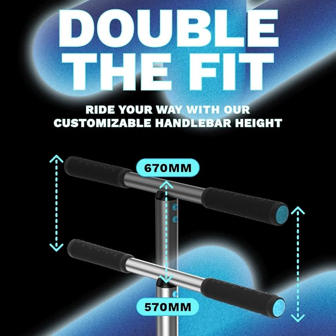 in Do the Trick - Trick Scooter for Teenagers & Adults - 6-15 Years - Trampoline Scooter Ideal for Trampoline Stunt Exercises, Professionals & Beginners - Indoor & Outdoor Freestyle