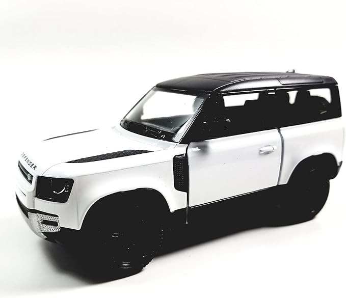 KiNSMART - Land Rover Defender 90 1:36 Scale 5" Die Cast Metal Model Toy SUV (-SetOf4)