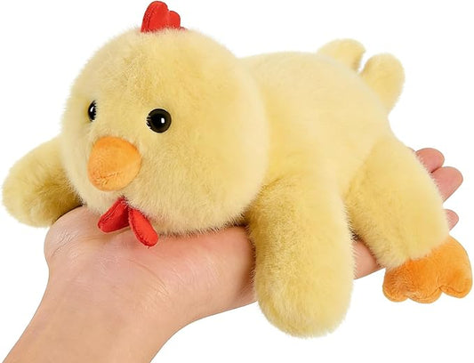 PEACH CAT Chicken Stuffed Animal Cute Plushies Small Chick Plush Toys Birthday Gifts for Girls Boys Kids