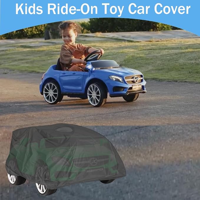 Kids Ride-On Toy Car Cover, Waterproof Kids Car Cover for Large Ride On Truck Toys Cars