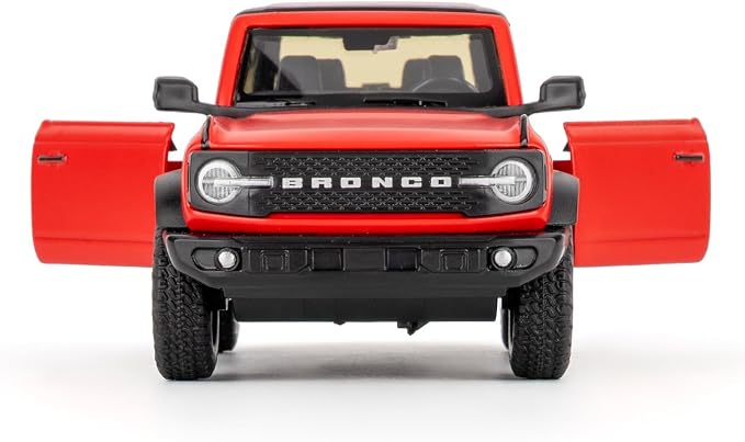 Ford Bronco Badlands 2dr Car Model, 1:36 Diecast Ford Toy Cars, Collectible Car Gift for Kids Boys Girls(Red)