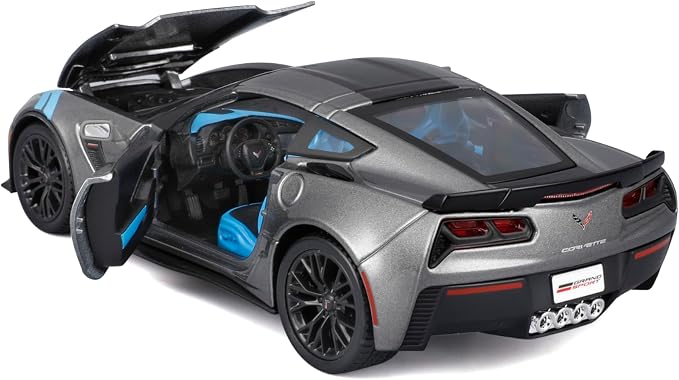 Maisto 1:24 Assembly Line 2017 Chevrolet Corvette Grand Sport - Grey