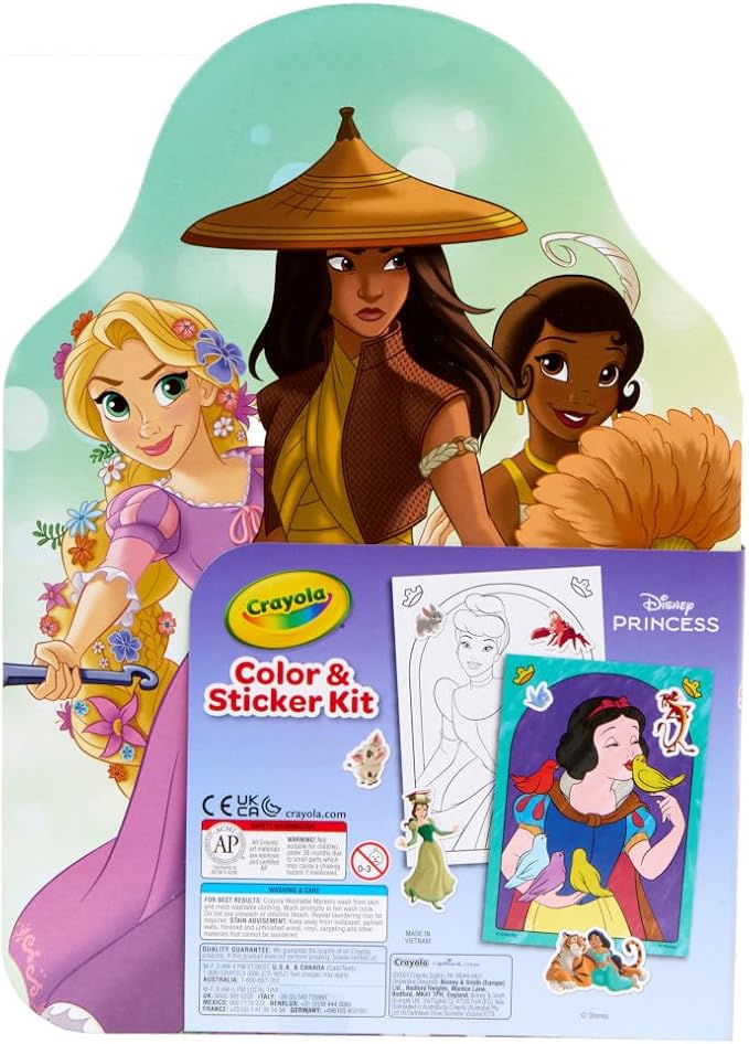 Crayola Disney Princess Color & Activity Set, 20 Princess Coloring & Stickers - 040769