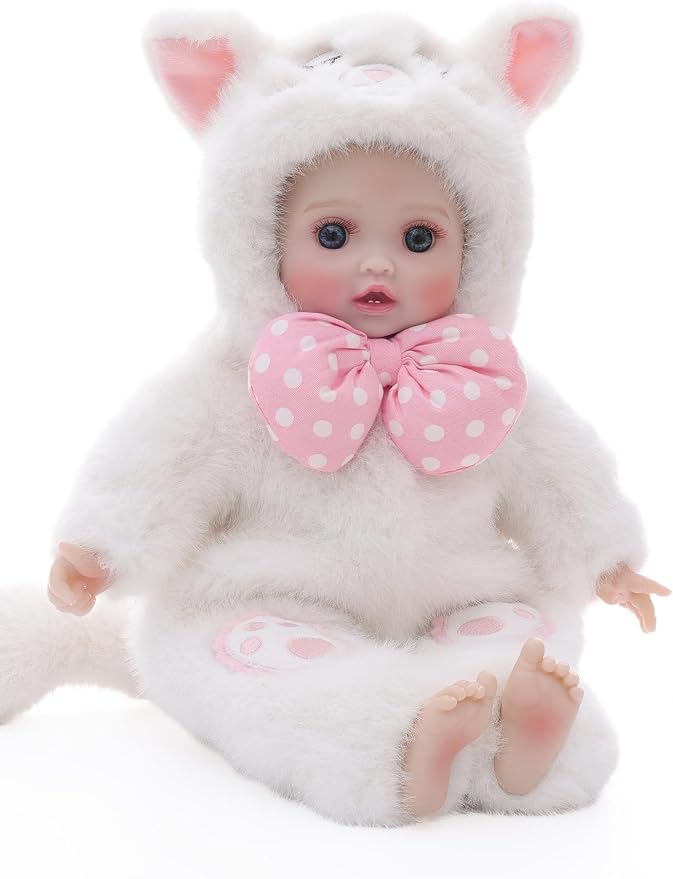 Baby Dolls, 15 Inch Realistic Soft Body Baby Doll Real Life Baby Dolls with Accessories, for 3+ Year Old Girls, Pretend Play, Collection, Gift-Ready (White)