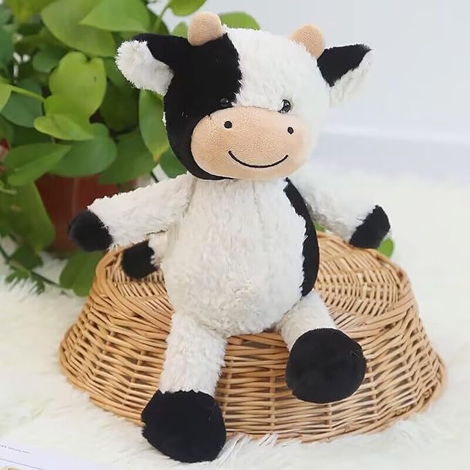 YUKOUQIAN Cow Stuffed Animal Cow Plush Doll Toy 15.7 inch for Girls Boys (Stand Cow hb15.7)