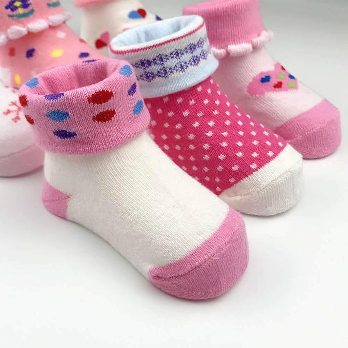 WAFUNNE 20 Pairs Baby Socks Wholesale for Infant Toddler Kids Children (Pattern at Random)