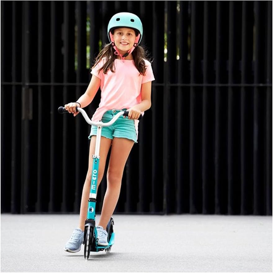 Micro Kickboard | Cruiser LED Kids Scooter for Ages 6–12 | 2 Wheel | Foldable with Kickstand | Adjustable Handlebar | Motion-Activated PU LED Wheels | Swiss Design