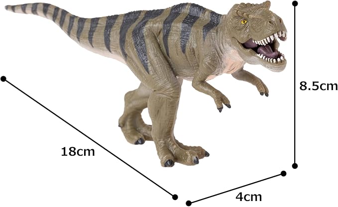 MOJO - T-Rex Tyrannosaurus with Moving Articulated Jaw | Hand-Painted Toy Figure | Prehistoric Life Collection | True to Life & Highly Detailed | Designed in UK