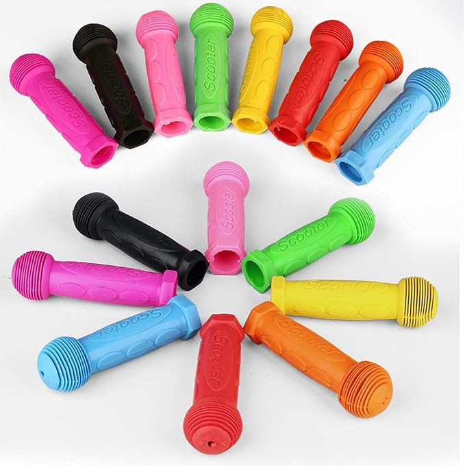 Scooter Grip Handlebar 1 Pair Bicycle Grip Fit for 2-3-4 Wheels Kid Kick Scooters,Children Bike,Rocking car,Drifting Scooter,Swing Scooter,Push Cart